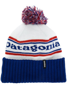 шапка вязки интарсия с логотипом Patagonia