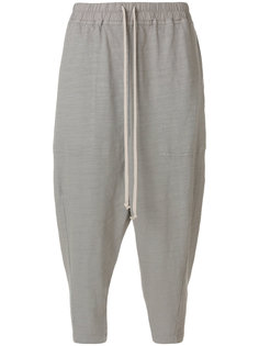 спортивные брюки с заниженным шаговым швом  Rick Owens DRKSHDW