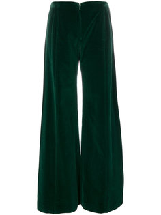 velvet wide leg trousers Emanuel Ungaro Vintage