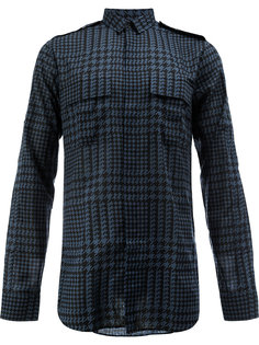 рубашка в клетку Balmain