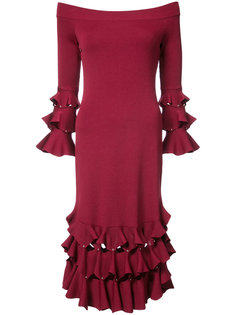 off shoulder ruffled dress Jonathan Simkhai