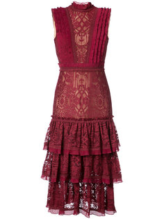 lace embellished ruffle dress Jonathan Simkhai