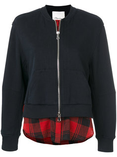 checked detail bomber jacket 3.1 Phillip Lim