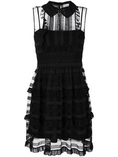 расклешенное платье с оборками  Red Valentino