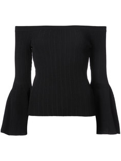 ruffle sleeve off shoulder top Jonathan Simkhai
