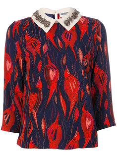 приталенная блузка с вышивкой  Essentiel Antwerp