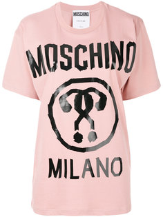 футболка с логотипом  Moschino