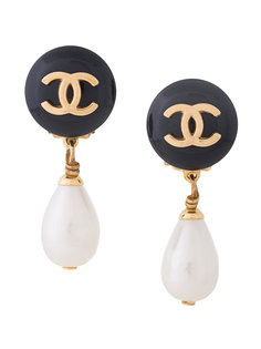 CHANEL Imitation Pearl Earrings Chanel Vintage