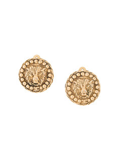 CHANEL Button Earrings Chanel Vintage