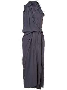 sleeveless draped dress Rick Owens