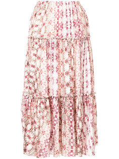 floral print pleated skirt  Astraet