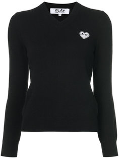 White Heart knit pullover  Comme Des Garçons Play