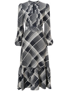 printed belted dress Co