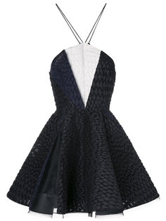 платье мини Brycen с вырезом-петлей халтер Alex Perry