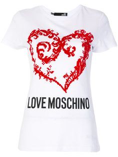 футболка с логотипом  Love Moschino