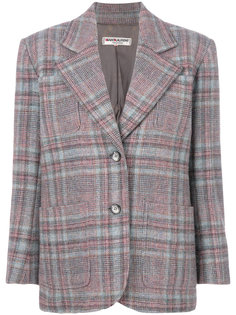 boxy checked blazer Yves Saint Laurent Vintage