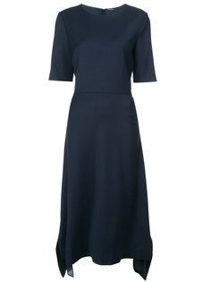 short sleeved asymmetric hem dress Adam Lippes