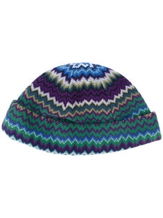 шапка-бини с узором зигзаг Missoni
