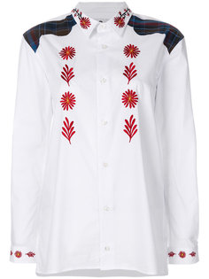 поплиновая рубашка с цветочной отделкой  Bruta