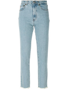 straight leg raw edge jeans Magda Butrym