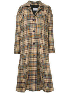long checked coat Walk Of Shame
