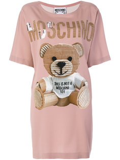 платье-футболка с медведем  Moschino