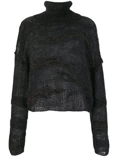 полупрозрачный свитер с отворотом  Isabel Benenato