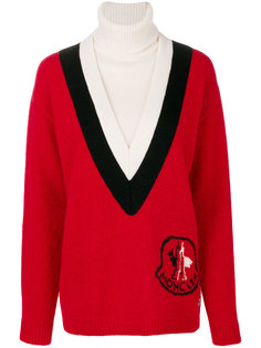 свитер с логотипом  Moncler Gamme Rouge