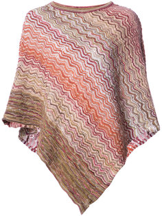 zig zag knit poncho Missoni