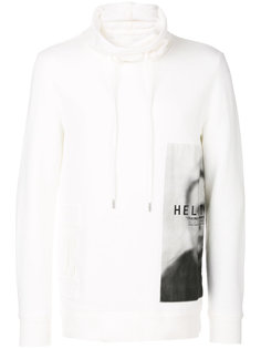 толстовка с высокой горловиной с заворотом Helmut Lang