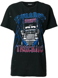 футболка с принтом Trucker Tour Dsquared2