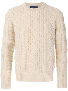 джемпер вязки с косичками Polo Ralph Lauren