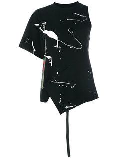 asymmetric scribble print top Proenza Schouler