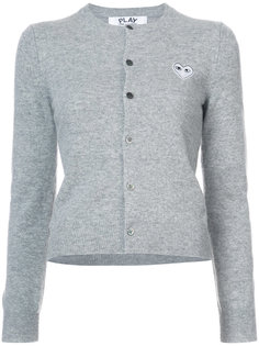 heart embellished cardigan Comme Des Garçons Play