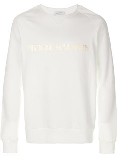 logo print sweatshirt Pierre Balmain