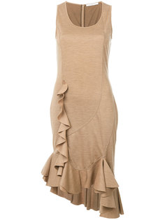 платье миди с оборкой  Givenchy
