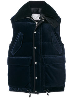 velvet padded gilet Sacai