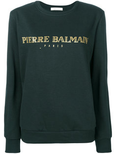 logo print sweatshirt Pierre Balmain