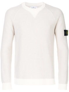 джемпер волнистой вязки с контрастной отделкой Stone Island