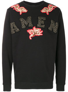 logo print sweatshirt Amen Amen.