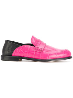 two-tone croc effect loafers Loewe