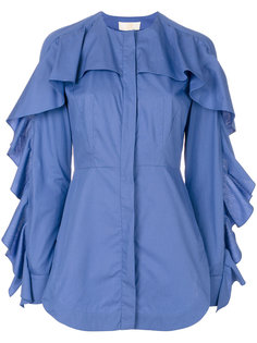 ruffled trim shirt  Sara Battaglia