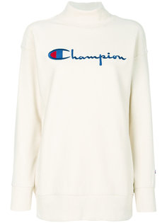 embroidered logo roll neck jumper  Champion