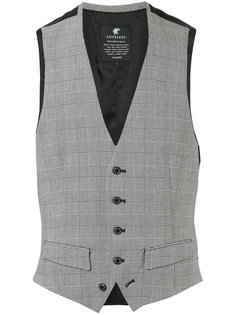 plaid tailored waistcoat Loveless
