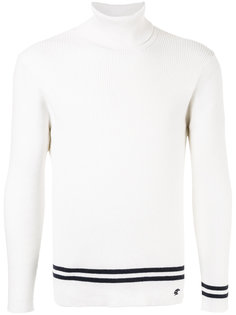 striped trim knitted sweater Loveless