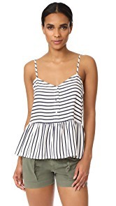 cupcakes and cashmere Emmanuel Sweetheart Peplum Top