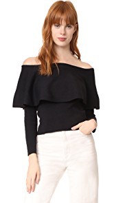 cupcakes and cashmere Otis Off Shoulder Sweater