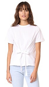 ENGLISH FACTORY Eyelet Tie Tee