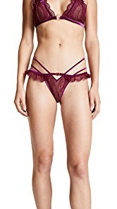 For Love &amp; Lemons Evie Lace Thong