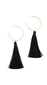 Gorjana Leucadia Tassel Hoop Earrings